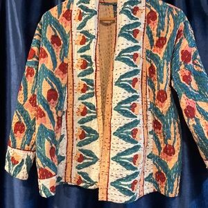 Colorful Floral Women's Jacket- handmade in India